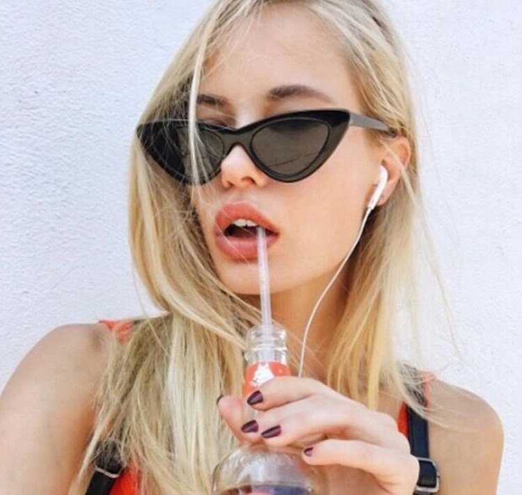 Unisex cat-eye triangle sunglasses