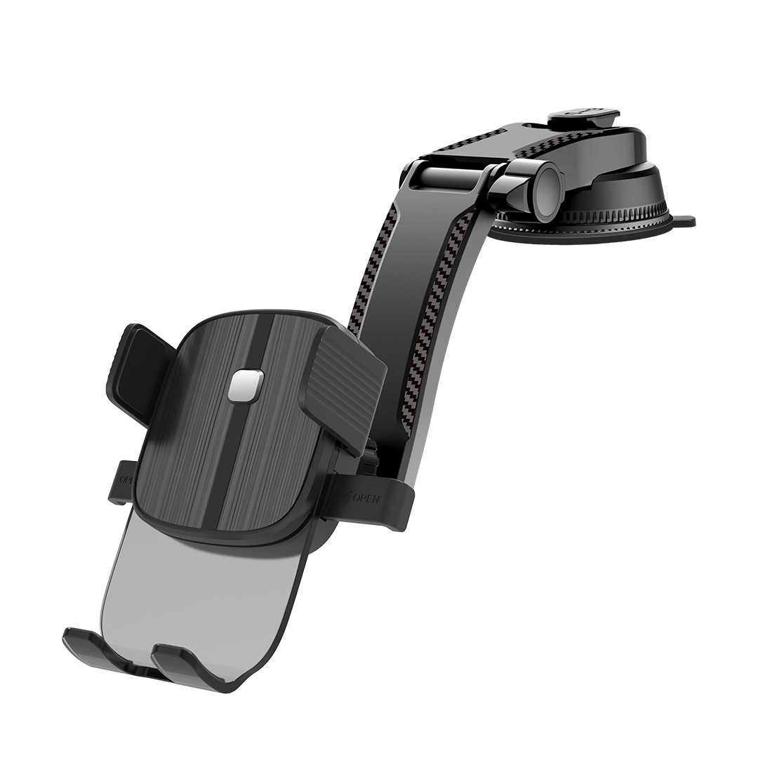 New transparent acrylic panel car phone stand Suction cup waterfall car anti-shake navigation stand